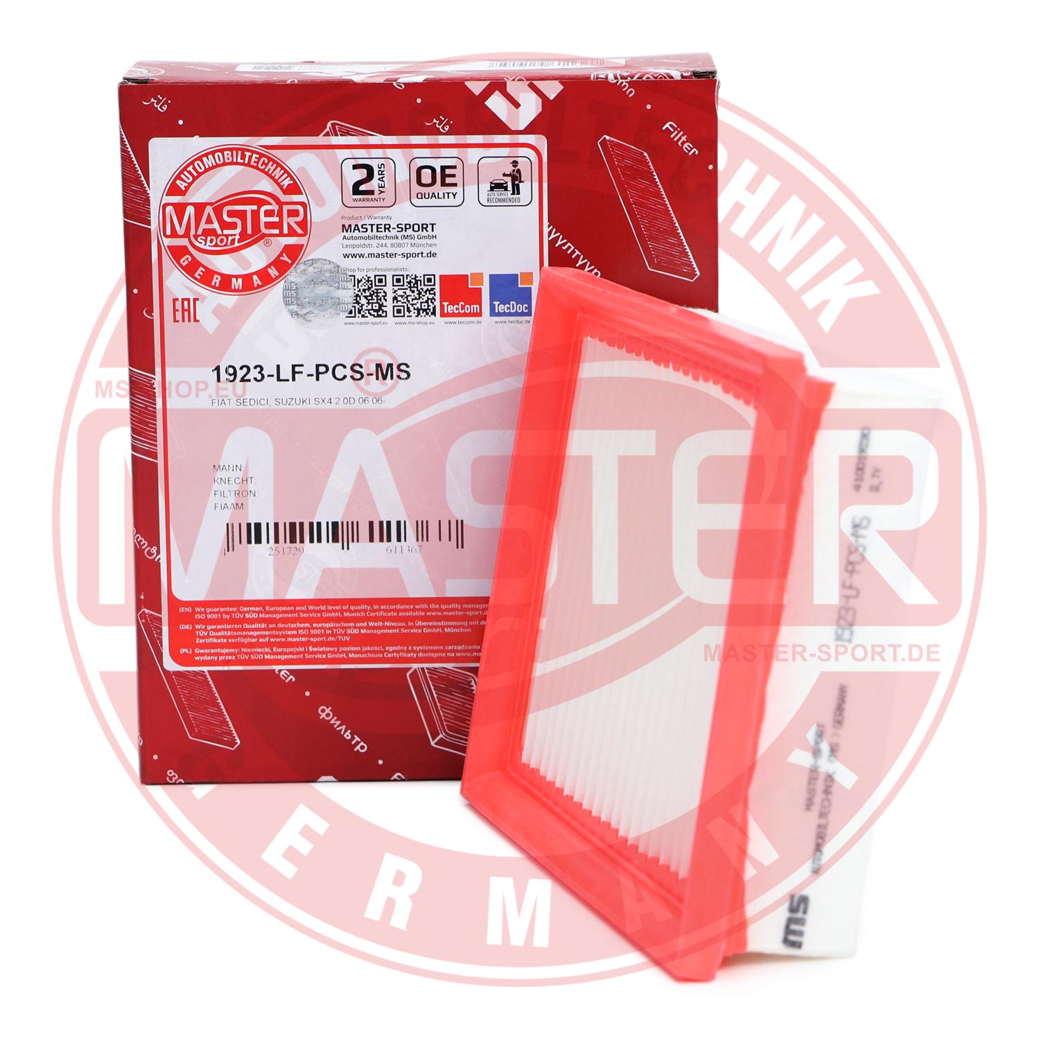MASTER-SPORT GERMANY 1923-LF-PCS-MS Air Filter